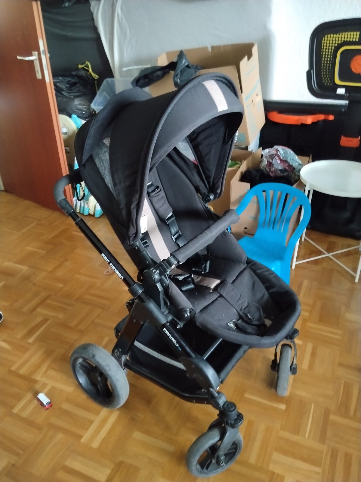 ABC Design Condor Kombi-Kinderwagen mit Babywanne, dunkelgrau photo 2