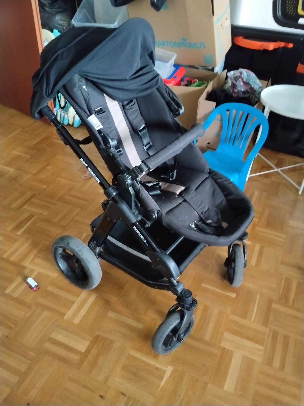ABC Design Condor Kombi-Kinderwagen mit Babywanne, dunkelgrau photo 3